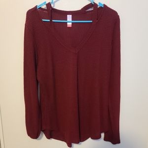 Red Long sleeve shirt